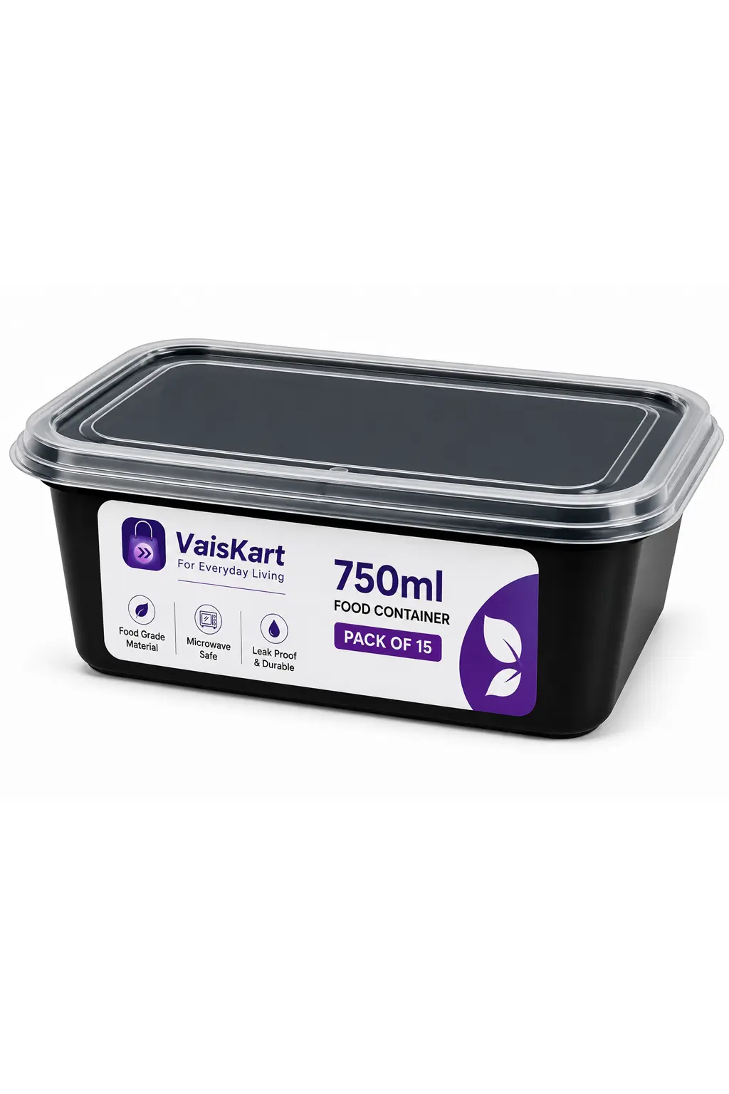 750ml Food Container Rectangle